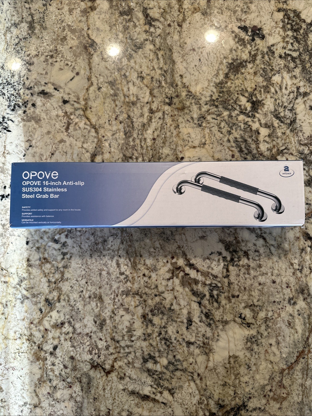 opove 16" Grab Bars for Shower and Bathroom Anti-Slip Shower Handles NEW