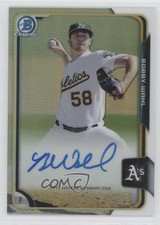 2015 Bowman Chrome Prospects Refractor 221/499 Bobby Wahl #BCAP-BW Auto sh7