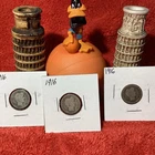 THREE ( 3 ) 1916 BARBER DIMES 🦅