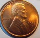 1945 S Lincoln Cent Better Grade BU coin (45STC1)