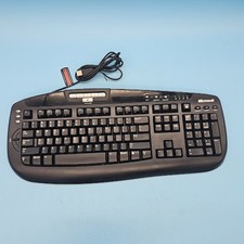 Microsoft Digital Media Keyboard 1.0A Model 1031 USB Black Multimedia Wired PC