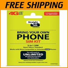 GSM 3-in-1 SIM Card for AT T Phones