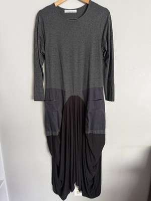 Kedem One By Kedem Sasson Dress Long Sleeve Asymmetrical Midi Dress