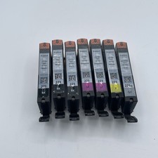 Canon CLI-271 Lot of 7 Ink Tanks - x3 Black  2x Magenta 1 Yellow 1 Gray OEM