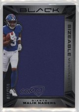 2024 Panini Black Sizeable Rookie Memorabilia 41/150 Malik Nabers #SR-MNS RC