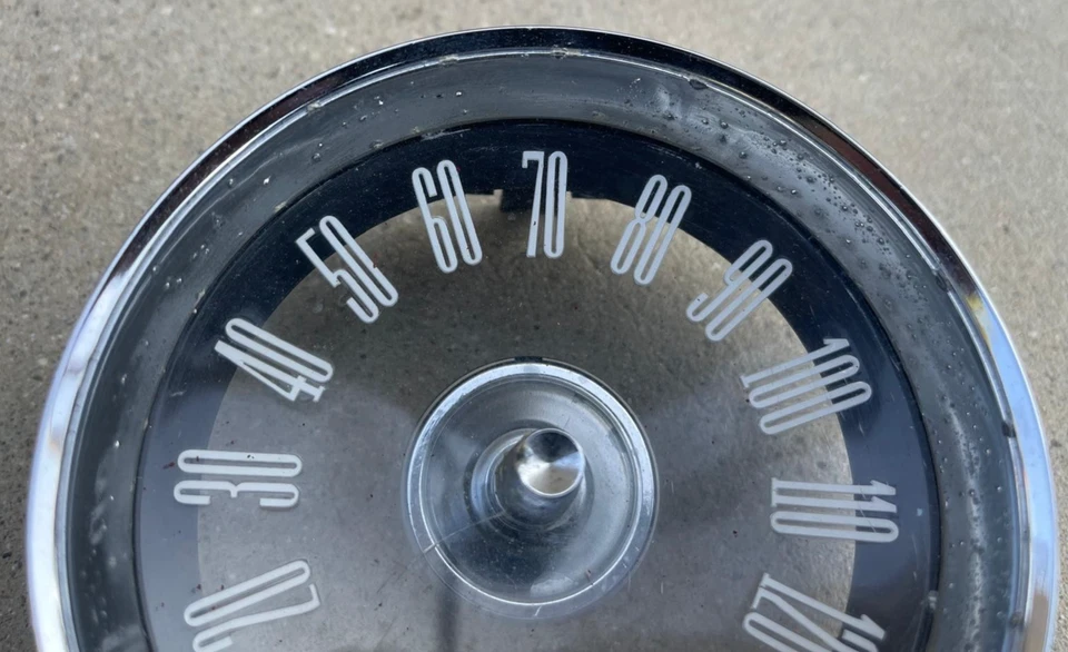 Ford Thunderbird velocímetro tablero panel calibre consola cromo 1961-1963 OEM #2 Foto 3 de 4