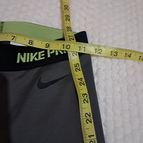 Leggings donna Nike Pro Dri Fit taglia S/M colore verde oliva lunghi senza etichetta taglia - Foto 7 di 8