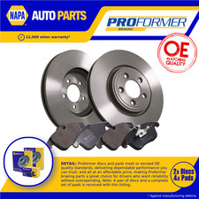 2x Vented Brake Discs and Pads fits JAGUAR XF X250 3.0D Front 09 to 15 326mm Set