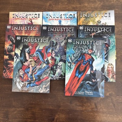DC Injustice Gods Among Us Complete HC 0/1 2 3 4 5 TPB Lot/Ground Zero 1/2 Read