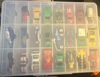 Diecast Toy Car Lot, Multicolor Collection with Plastic Compartment Carry Case — photo 1