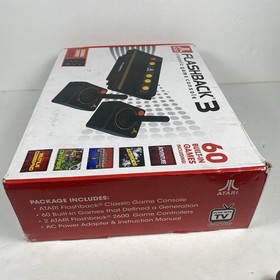 Atari Flashback 3 Classic Game Console with OG Box, Joysticks, & Cords Fast Ship