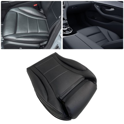 NEW Driver Bottom Seat Cover Fits 2015-2021 Mercedes C300 GLC300 Leather Black