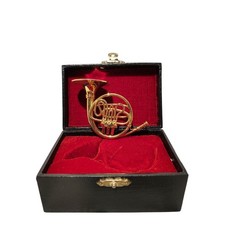 French Horn Brass Figurine