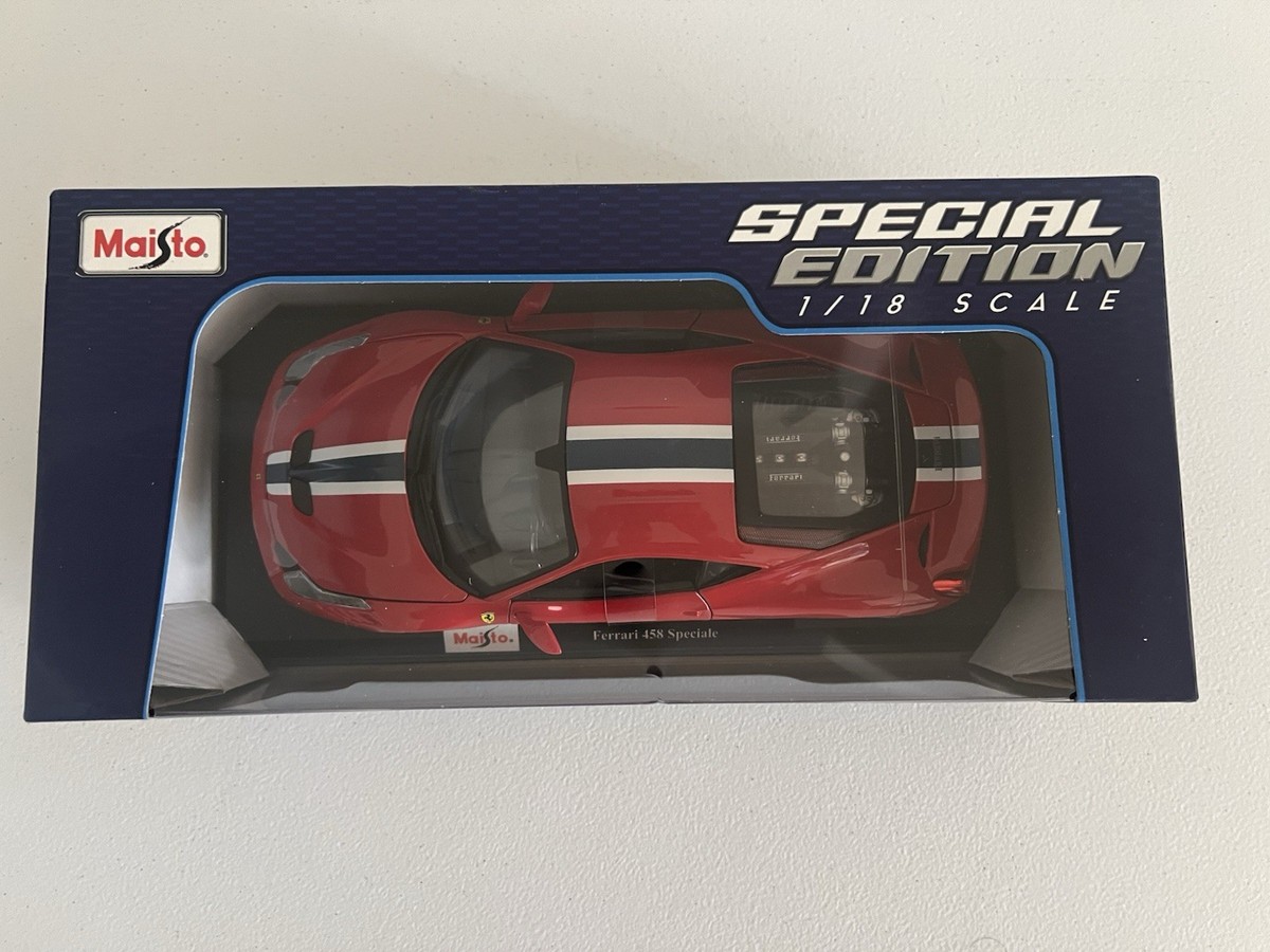 Maisto 1/18 Ferrari 458 Speciale Special Edition Red Diecast