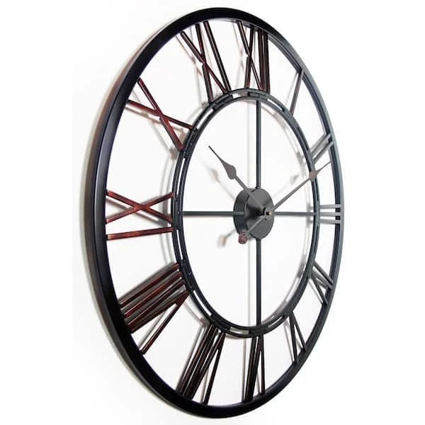 Metal Fusion 28 in. H x 28 in. W Round Wall Clock - Image 3 of 4