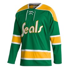 Adidas California Seals Green Team Classics Authentic Jersey Size 46 NWT