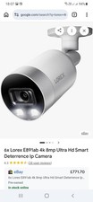 6x LOREX  4K Deterrence Bullet Camera Model E891AB-Z ONLY FOR PARTS OR REPAIRS