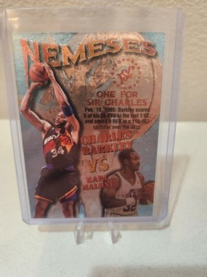 1995-96 Topps Stadium Club - Nemeses Karl Malone, Charles Barkley #N5