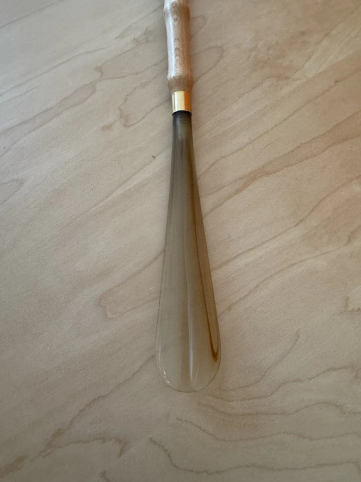 Zapatero rascador trasero vintage "Bambú" madera/plástico 22" de largo Foto 2 de 4