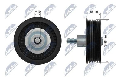 Genuine NTY Idler/Guide Pulley V-Belt RNK-FR-045 for Ford Mercedes-Benz