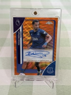 Iliman Nidaye Auto Numbered /25 - Topps Chrome 2026 Premier League - Everton Senegal