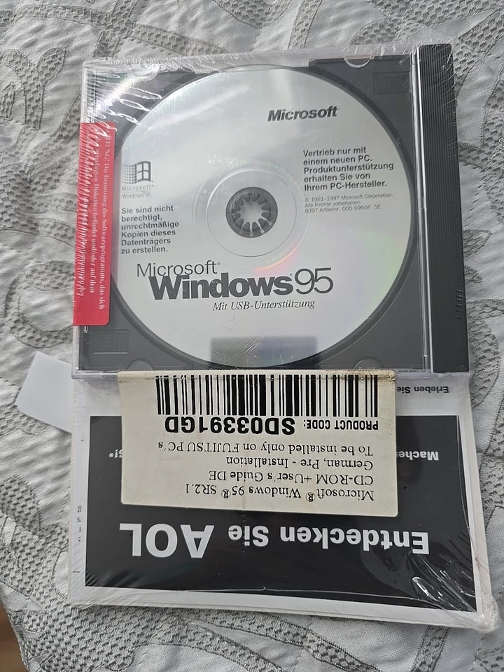 Microsoft Windows 95 Original CD-ROM, Unbenutzt - Bild 4 von 4