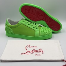 Sneakers basse AUTENTICHE Christian Louboutin verde Seavaste 2 43,5 EU 10,5 US