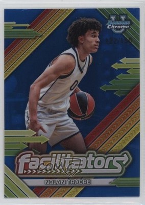 2024 Bowman U Chrome Facilitators Blue Refractor 122/150 Nolan Traore #F-15 1n2k