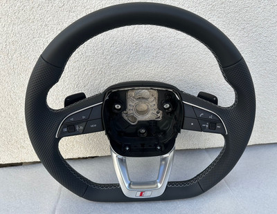 NEW Audi Q7 Q8 SQ7 SQ8 A4 Q3 Q5 4M0419091T S-Line  Steering Wheel Paddles Leathe