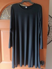 Old Navy Black Sheath Dress Size Large Long Sleeve Round Neck