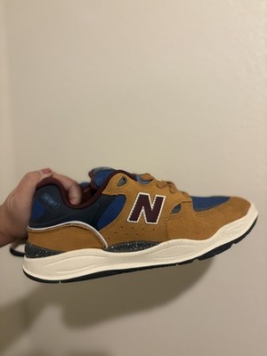 2022 New Balance # Numeric ''1010'' Sneakers (Brown/Blue) Tiago Lemus Skate Shoes
