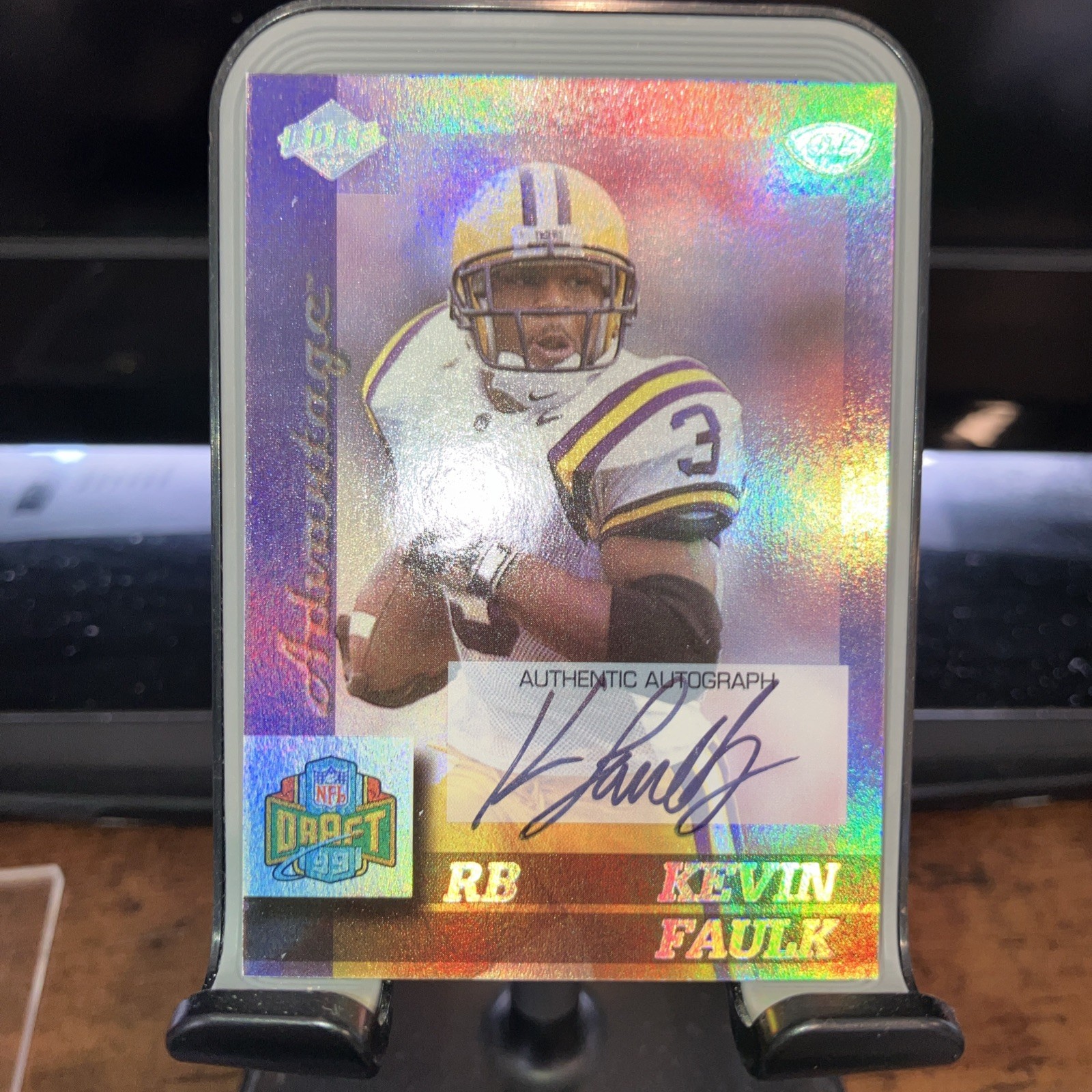 Kevin Faulk Collector's Edge Advantage Rookie Autographs #165 Base