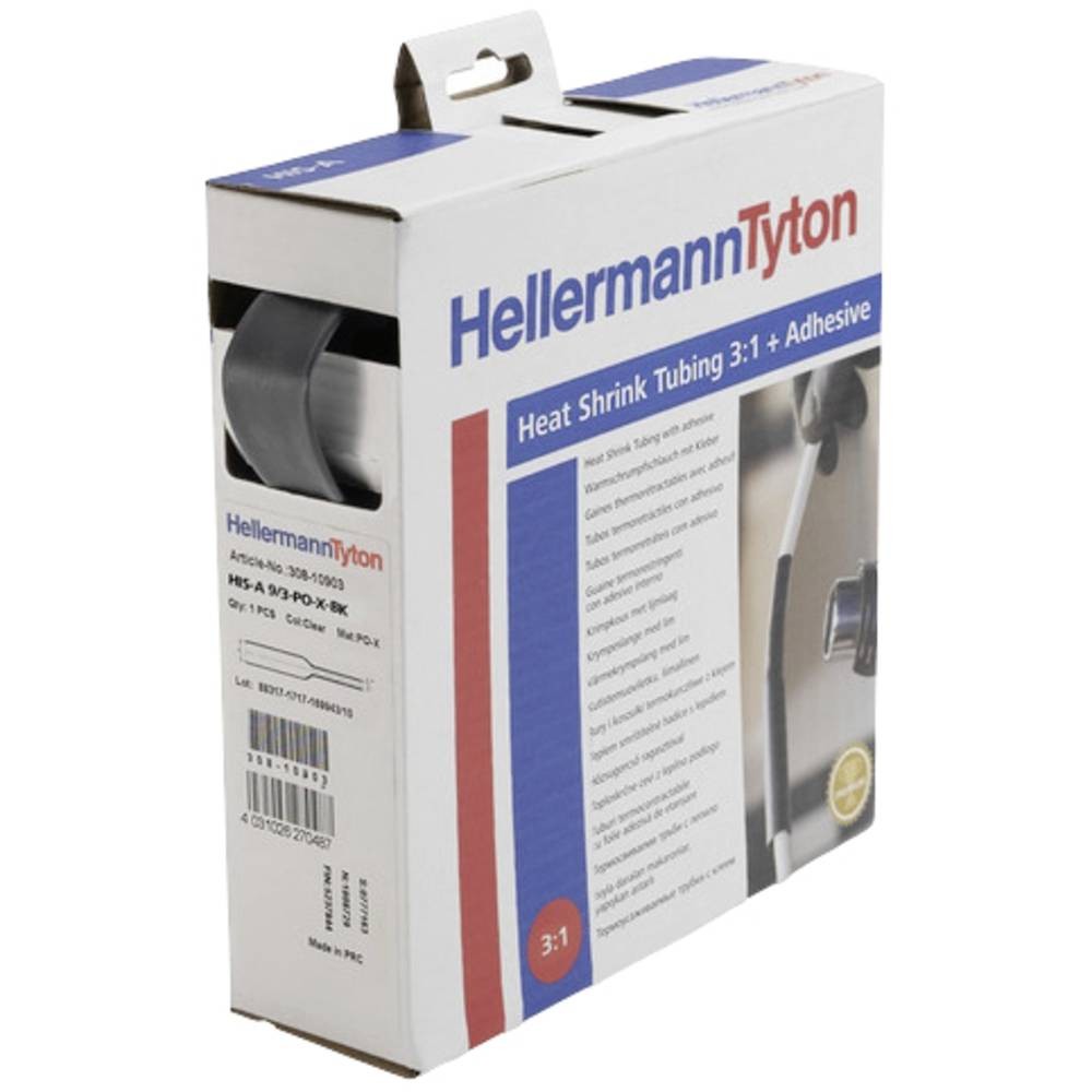 Gaine thermorétractable 19 mm HellermannTyton protection haut de gamme avec colle