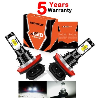 2x H11 LED Headlight Super Bright Bulb Kit HIGH/LOW Beam 6000K White Fog Light