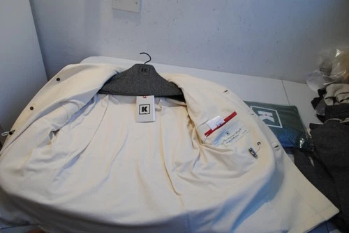 KIRED BY KITON NAPLES JACKET 1450.00 POSTER. SIZE 50 WARM WOOL CLOTH DRAWSTRING Q image 11