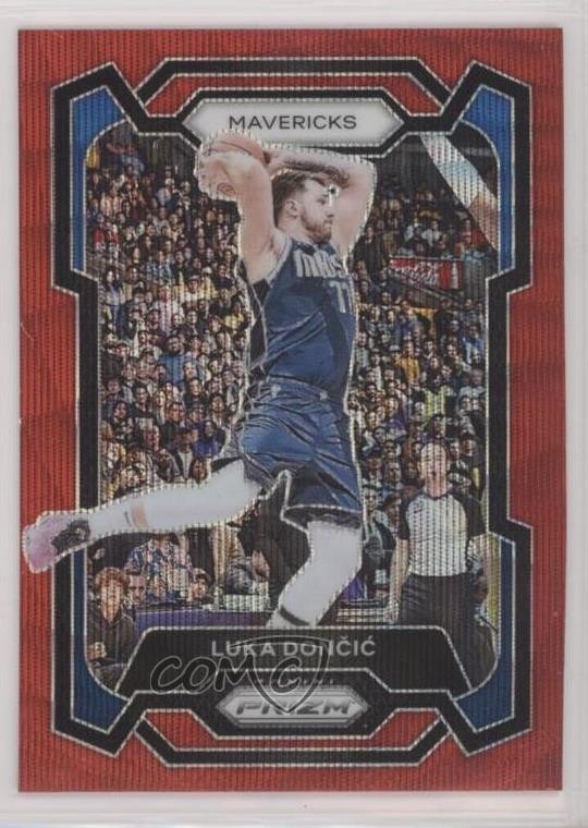 2023-24 Panini Prizm Ruby Wave Prizm Luka Doncic #110 11cz