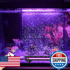 Szminiled RGB Submersible LED Aquarium Light with Bubbler Remote, 9-14in