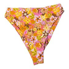 Stone Fox Swim Sumatra Bikini Bottom in Retro Pop Small NWT