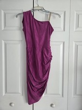 Girls Dance Costume A Wish Come True Purple One Shoulder