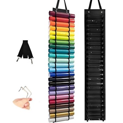 24 Compartment Organizer for Diamond Art Painting Kits, 51.6'' x 8.46'' Hanging...