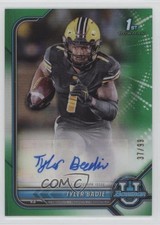 2021-22 Bowman U Chrome Prospect Green Refractor 37/99 Tyler Badie Auto 09wc