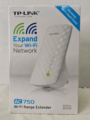 TP-Link RE200 AC750 Wireless Dual Band Wi-Fi Range Extender Repeater NEW SEALED