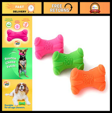 Durable Squeaky Latex Dog Toy for Small Breeds - 3 Pack, Fun Interactive Play