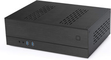 A02 0.12In Mini-Itx Aluminum Desktop Computer Chassis HTPC Chassis Black 