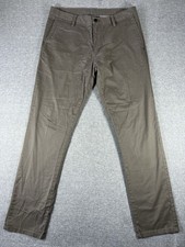 Vuori Meta Pants Mens 33x30 Brown Athletic Slim Fit Stretch Chino V430