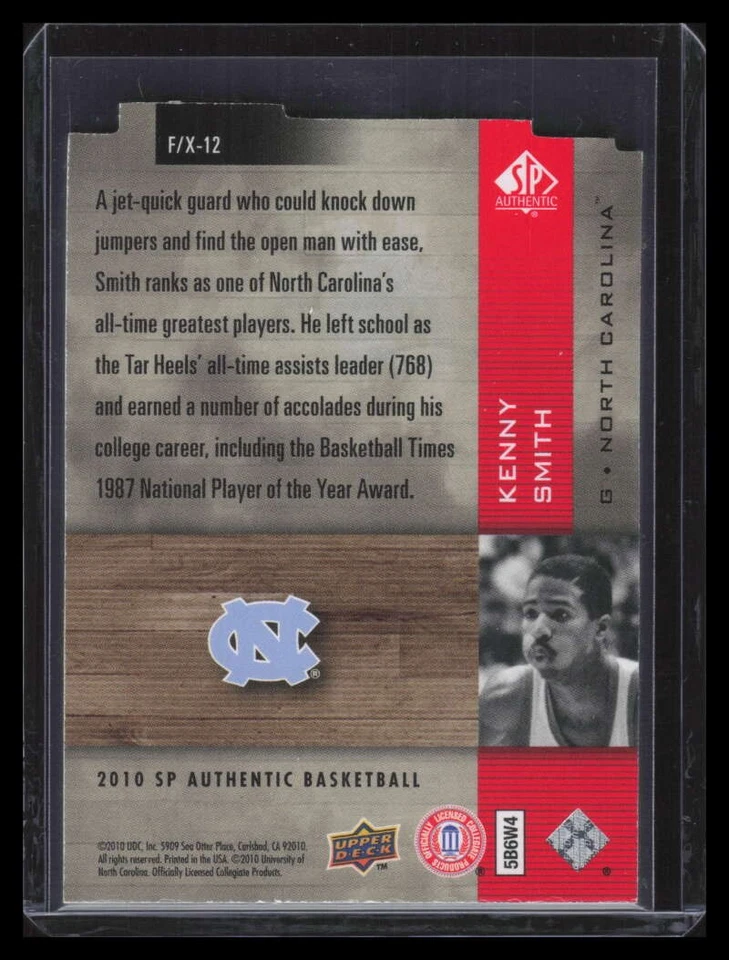 2010-11 SP Authentic Holo F/X Die Cuts 12 Kenny Smith 148766 - Image 2 of 2