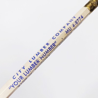 c1950s Midland, Texas City Lumber Company Salesman Sample Advertising Pencil G2