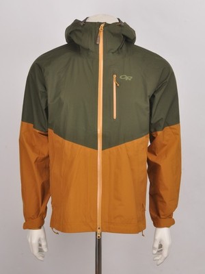 NWOT Outdoor Research Mens Foray Gore-Tex Jacket Waterproof Juniper Curry Size S