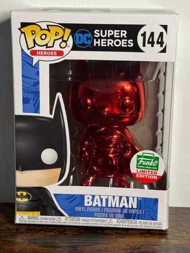 Batman Funko POP! Heroes #144 Red Chrome Funko Shop Exclusive