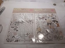 Set Of 2 Crafter’s Square Rub On Transfers A12